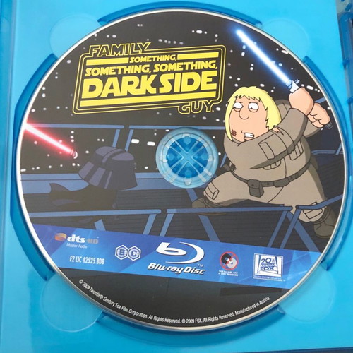 Family Guy Star Wars Something Dark Side Blu-Ray used with Greek subtitles