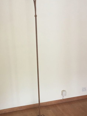 Handmade floor lamp new with blown glass