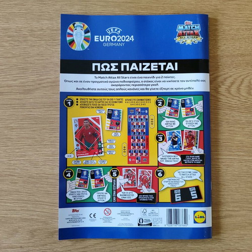 Euro 2024 Topps/Lidl album with cards and packets like new