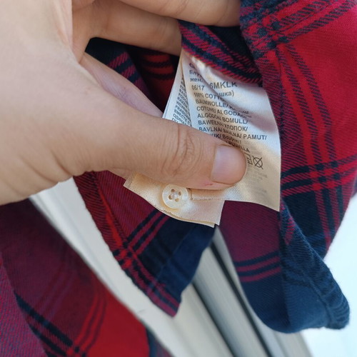 Lee red and blue checked shirt, small
