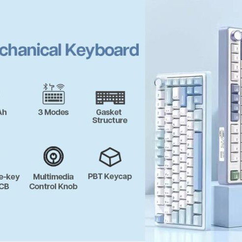 Gaming Aula F75 Mechanical Keyboard Wireless RGB Hot-Swap