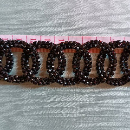 Black evening bracelet like new, large