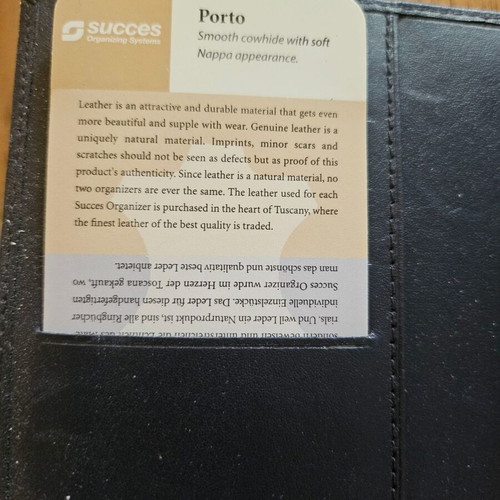 Organiser Success Junior blue leather