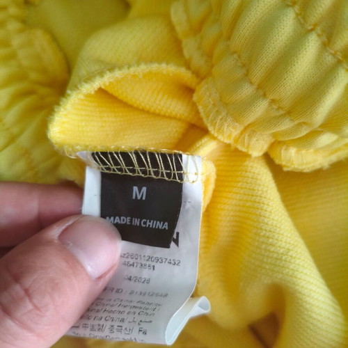 Shein Wide Leg Pants Medium lemon embroidery like new