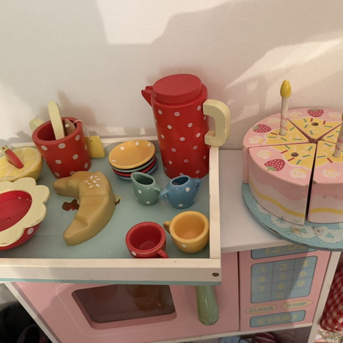Kidkraft Wooden Play Kitchen Like New with Accessories