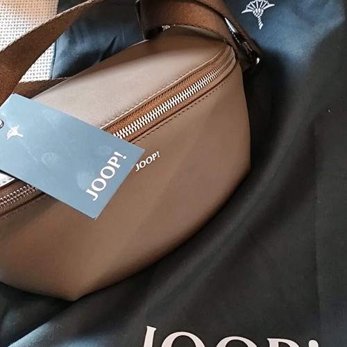 Joop! leather bum bag new, taupe color