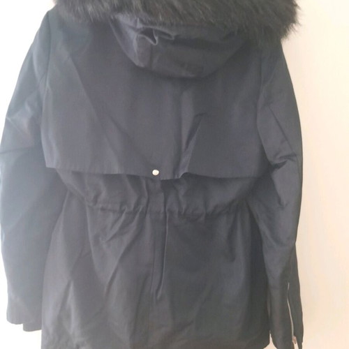 Zara winter jacket used, black and blue, size M