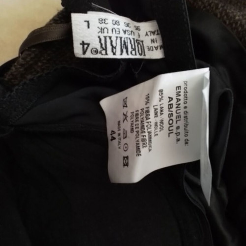 Lormar wool dress like new, size S-M, black and brown