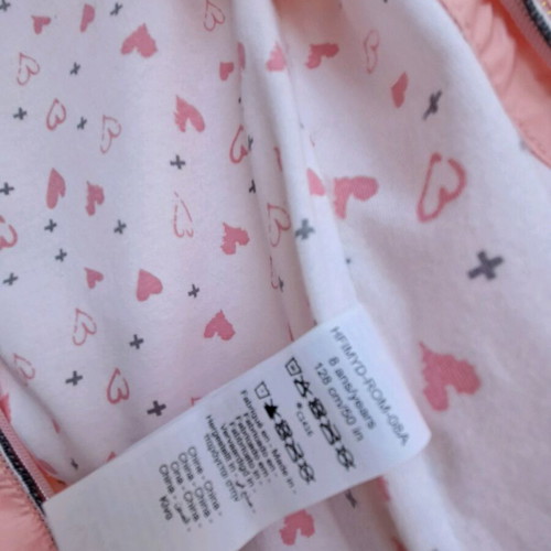 Girls' spring jacket like new, pink-apricot Orchestra