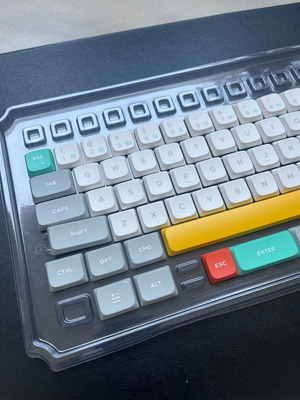 NuPhy Air60 V2 Ionic White keycap set, complete