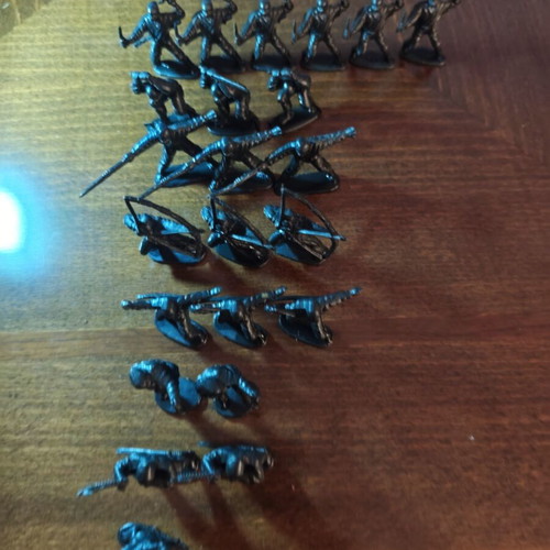 Vintage Solpa Ninja Military Figures set of 24 used, 80s