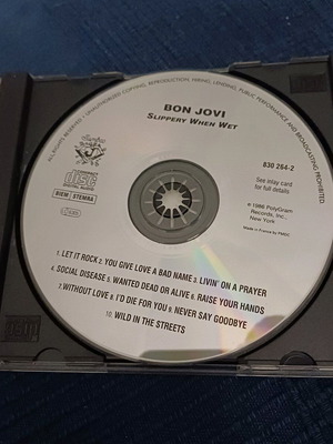 BON JOVI - SLIPPERY WEN WET CD ALBUM