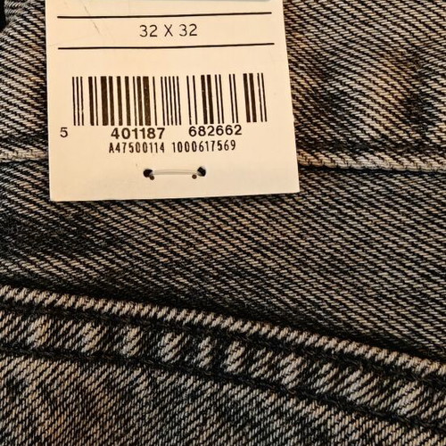 Levi's 578 Baggy Jeans new, grey brown faded color, size 32