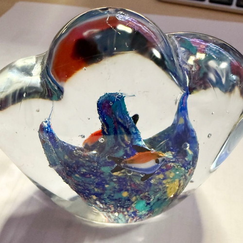 Murano vintage paperweight decorative glass
