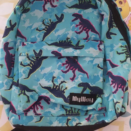 MyWay preschool backpack for boys, dinosaur print