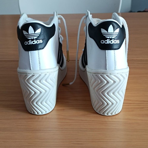 Adidas Superstar Ellure Wedge Platform High Top sneakers size 37.5 like new