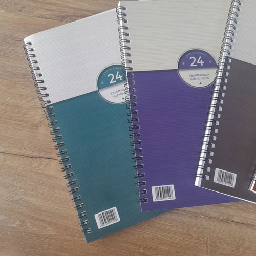Weekly diaries 2024 new, pack of 2 pieces