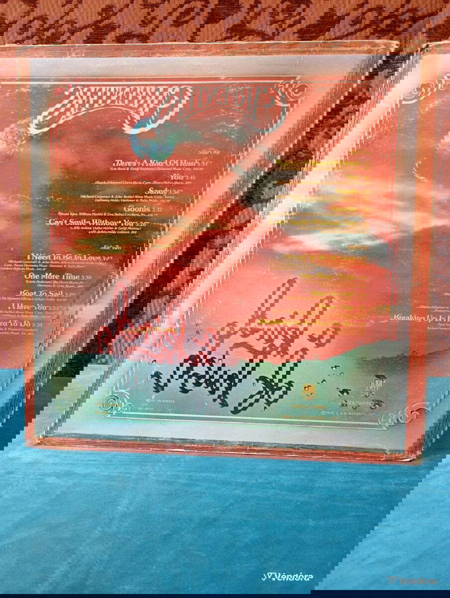 Μεταχειρισμένος δίσκος LP Carpenters - A Kind Of Hush