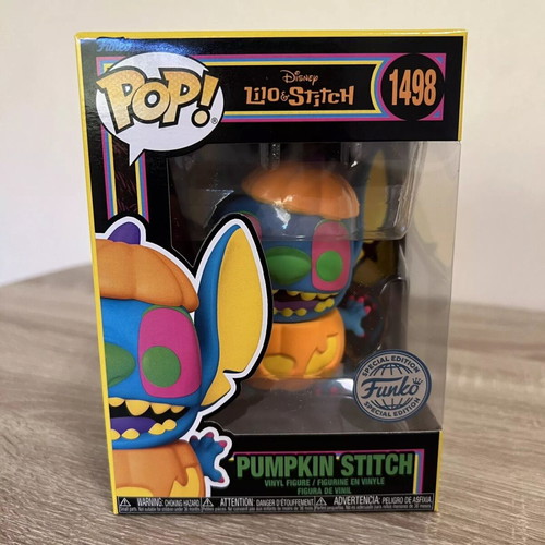 Funko Pop Pumpkin Stitch Blacklight #1498 καινούργιο, αυθεντικό