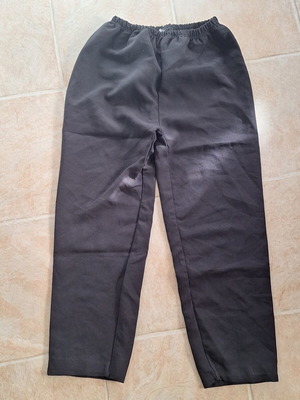 Women's pants used with elastic waist, size XL, black