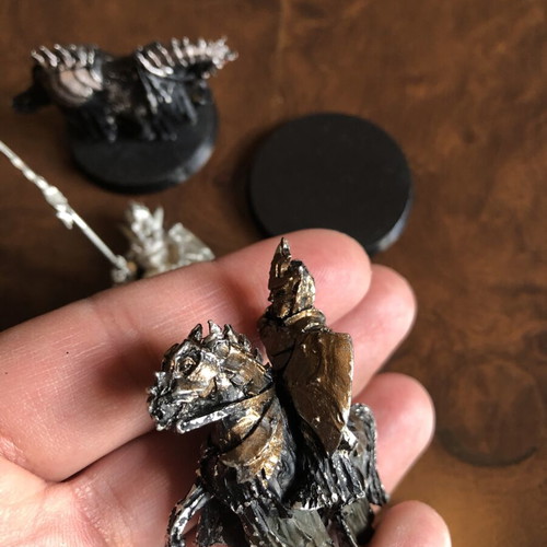 Vintage Morgul Knights metal figures used, Games Workshop