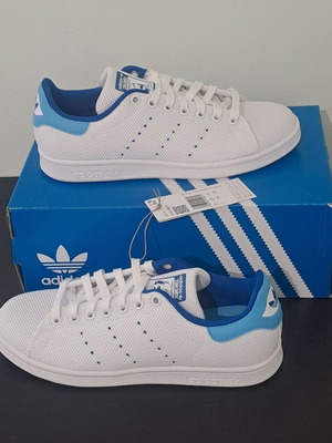 Adidas Originals Stansmith women's sneakers size 40 new white blue