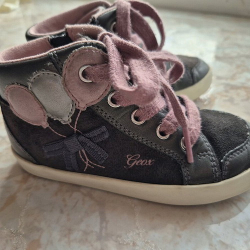Geox ankle boots like new, gray pink, size 25