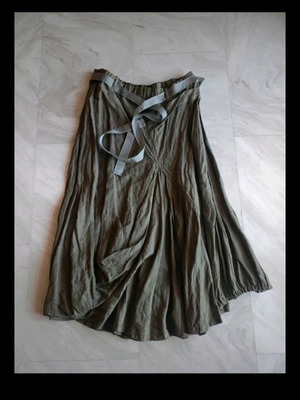 Attrattivo asymmetrical skirt like new, green, size S