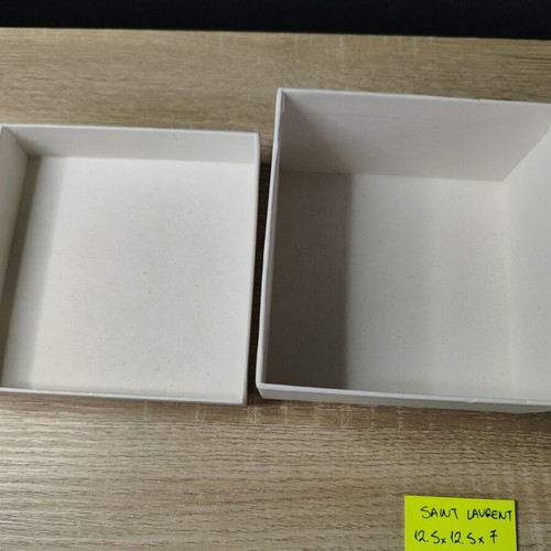 Saint Laurent empty box used, 12.5 x 12.5 x 7 cm