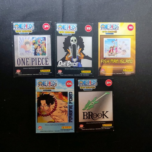 Panini One Piece Cards used, pack of 5
