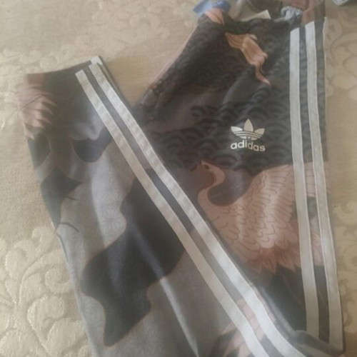Adidas leggings used, medium, multicolor