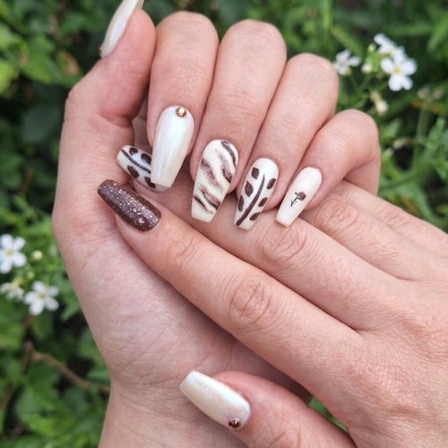 Press On Nails set with application tools new
