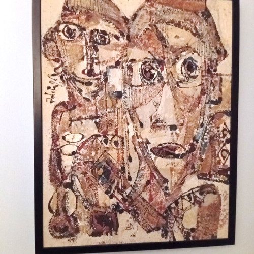 Georges Ebrin Adingra Αυθεντικός Πίνακας 65x50 εκ. σαν καινούργιο