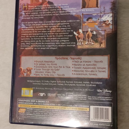 Brother Bear Disney DVD, dubbed animated movie