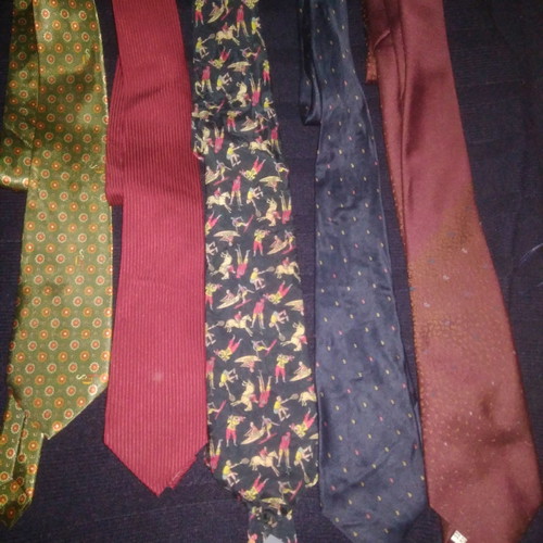 Silk Italian ties like new, pack of 5 pieces