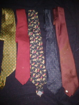Silk Italian ties like new, pack of 5 pieces