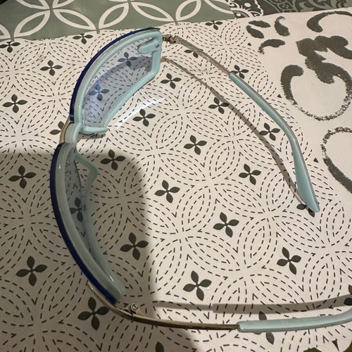 Bambi model BonnieClyde Eyewear glasses accessory like new, blue turquoise