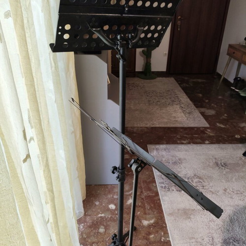 Music stands used, 2 adjustable height