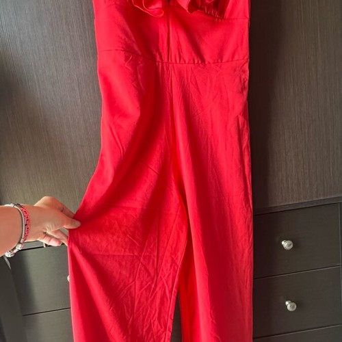 Hyper red one-piece jumpsuit new, unworn s-m
