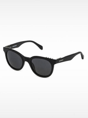Zadig & Voltaire SZV150 Sunglasses new, shiny black with smoke lenses