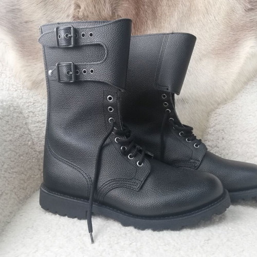 French Army boots new, genuine leather, size 44, black