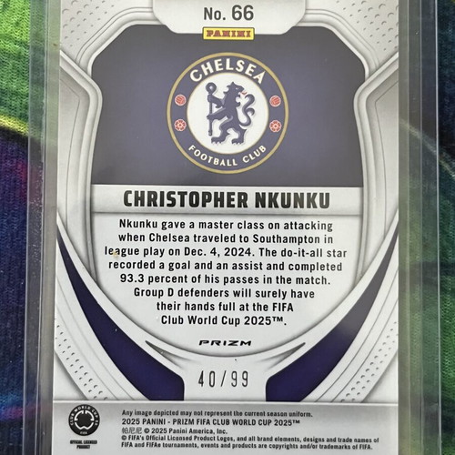 Christopher Nkunku 2024-25 Prizm FIFA Club World Cup Purple Seismic card new