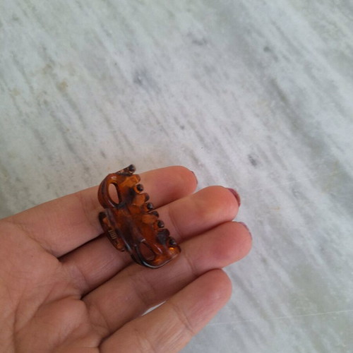 Brown hair clip medium size used
