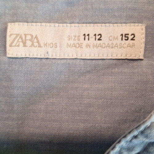 Zara boys' dress shirt blue like new size 152 cm