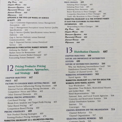 Marketing for Hospitality and Tourism 4th edition like new, English