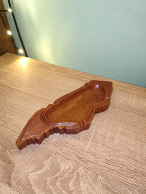 Wooden handmade ashtray like new decorative
