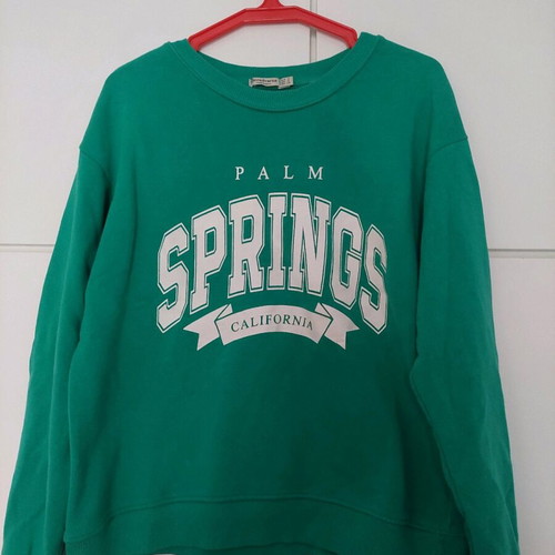 Stradivarius sweatshirt green Medium like new