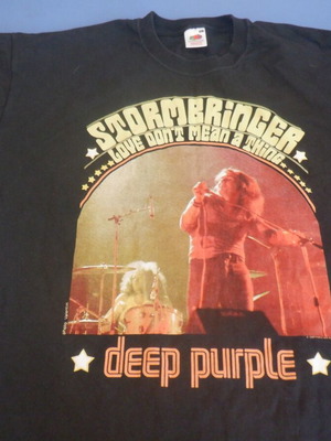 Authentic Deep Purple Stormbringer 2 T-shirt size XL black like new