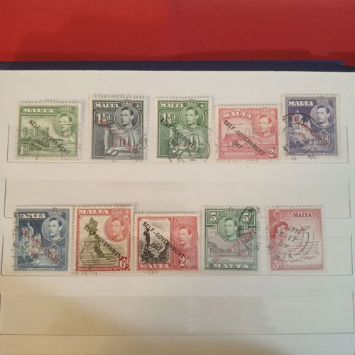 Malta 10 stamps 1948 used