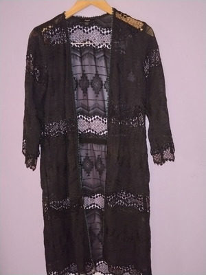 Kaftan beachwear Sweewe like new, ethnic lace black